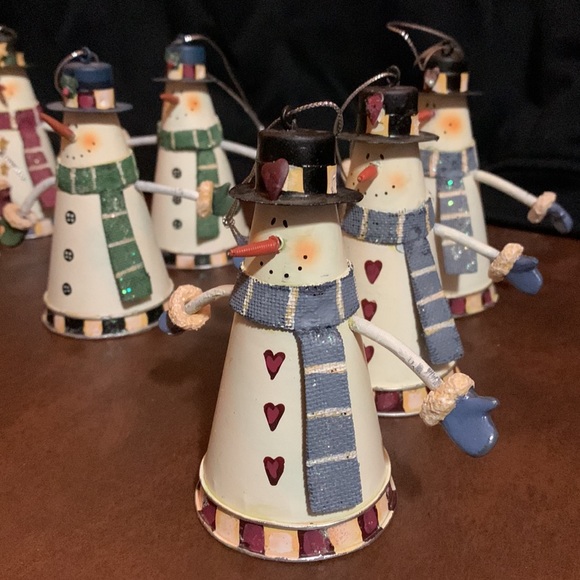 ❄️ EIGHT SNOWMAN ⛄️ ORNAMENTS ❄️ - Picture 4 of 11